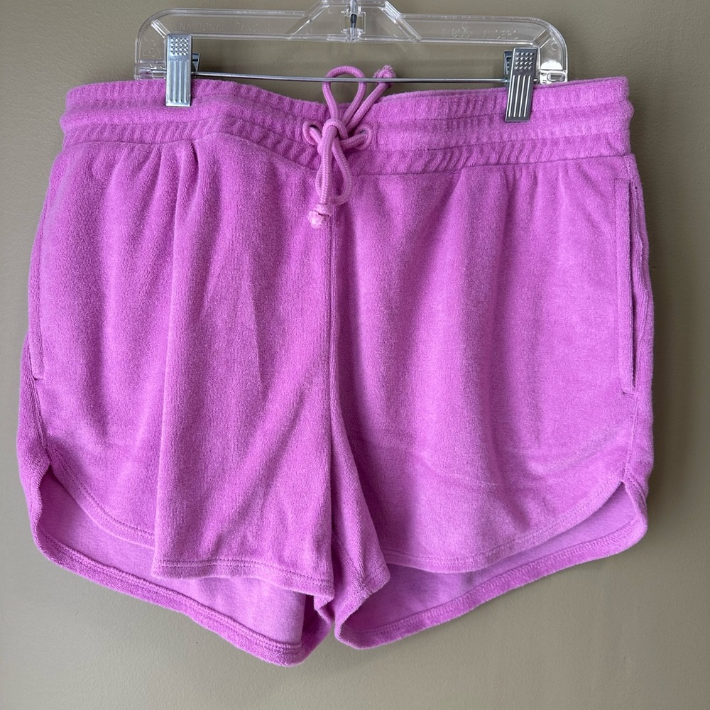 J Crew Women's Pink Terry Cloth Shorts